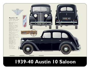 Austin 10 Saloon 1939-40 Mouse Mat